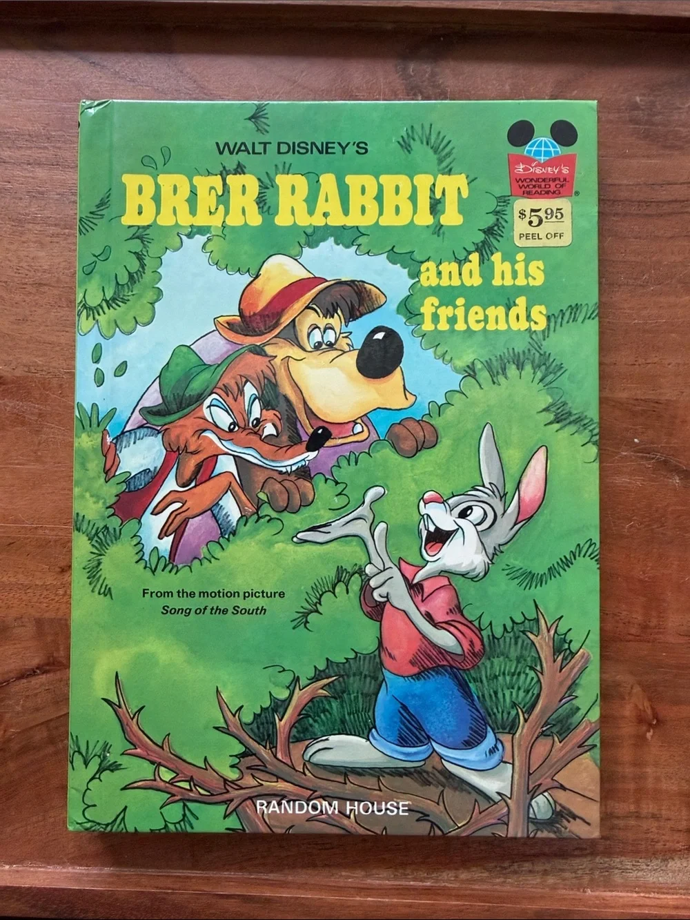 VTG 1973 Disney Brer Rabbit and His Friends Wonderful World of Reading New Mint